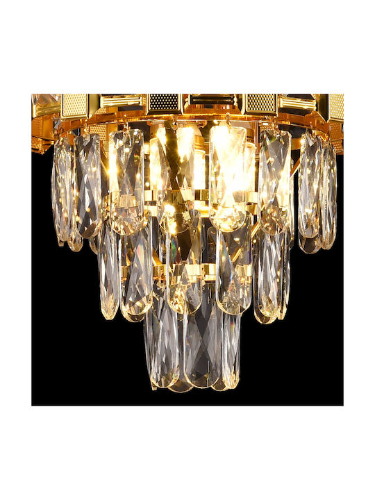 Alista Home Adjustable Pendant Light Gold with Crystals for Socket E14, E.14