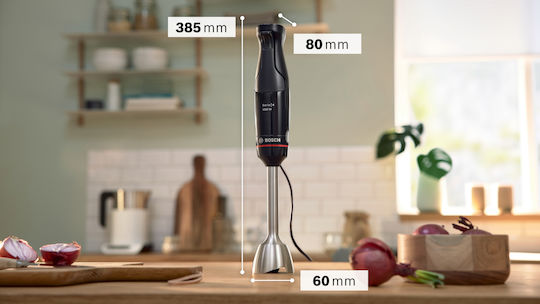 Bosch Serie 4 Ραβδομπλέντερ με Ανοξείδωτη Ράβδο 1000W Μαύρο