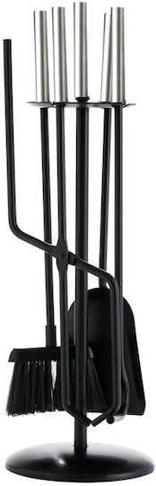 Zogometal Fireplace Tool Set with Stand Holder Ivory Coast