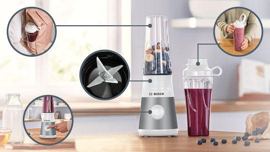 Bosch Serie 2 Блендер с Каната Тритан 600 мл 450W Сребрист