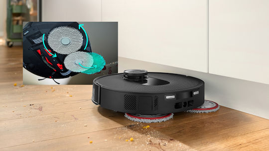 Bosch Spotless Max Σκούπα Ρομπότ με Χαρτογράφηση Laser & Απορρόφηση 11000Pa Μαύρη