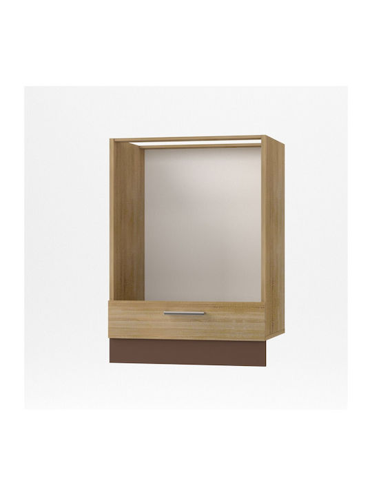 Alina Lower Oven Cabinet Sonoma-Mokka 60x44.5x85pcs