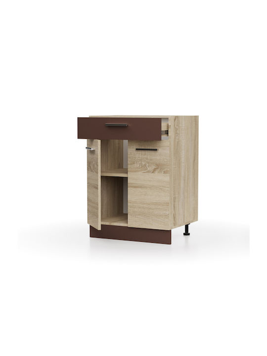 Alina Floor Cabinet Sonoma-Mokka 60x44.5x85cm