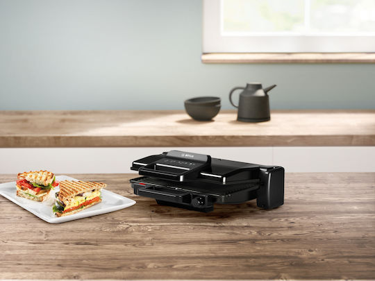 Bosch Sandwich Maker Grill cu Plăci Detasabile 2000W Neagră