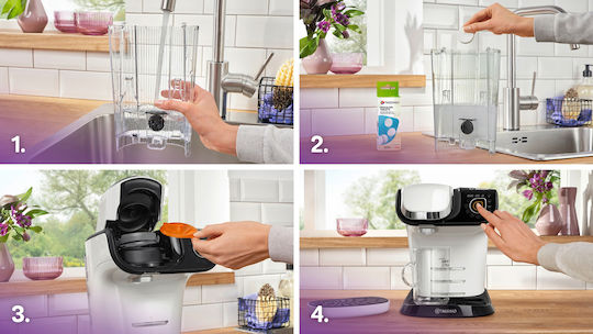 Bosch My Way 2 Pod Coffee Machine Tassimo Pressure 3.2bar White