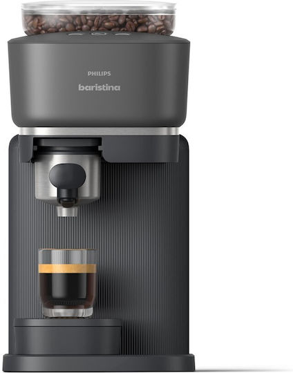 Philips Baristina Automatic Espresso Coffee Machine 1500W Pressure 16bar with Grinder Black BAR300/60
