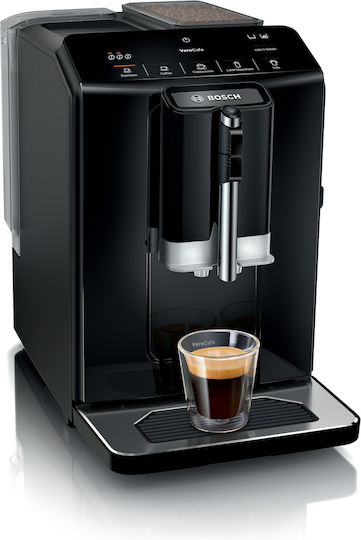 Bosch Αυτόματη Μηχανή Espresso 1300W Πίεσης 15bar με Μύλο Άλεσης Μαύρη TIE20119