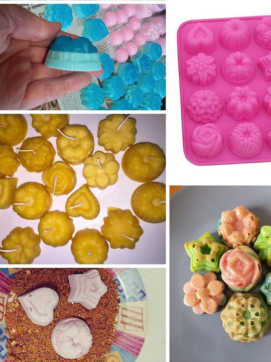 Formă de Patiserie pentru Cupcakes/Muffins din Silicon 20x15x2buc 2buc