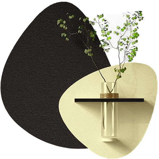 Atman Modern Wall Lamp Panel with Integrated LED and Warm to Cool White Light Black 3x50x12cm