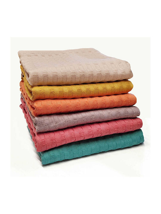 Nef-Nef Homeware Main Чаена кърпа от 100% Памук в Розов Цвят 45x68см Nef-Nef Homeware Main Чаена кърпа от 100% Памук в Розов Цвят 45x68см