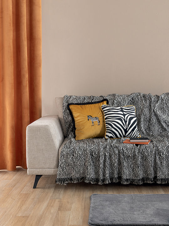Palamaiki Grevi Ριχτάρι Πολυθρόνας Chenille 180x180εκ. Black