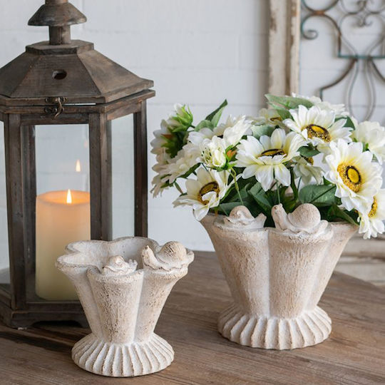 Artekko Cement Plant Pot Concrete Beige