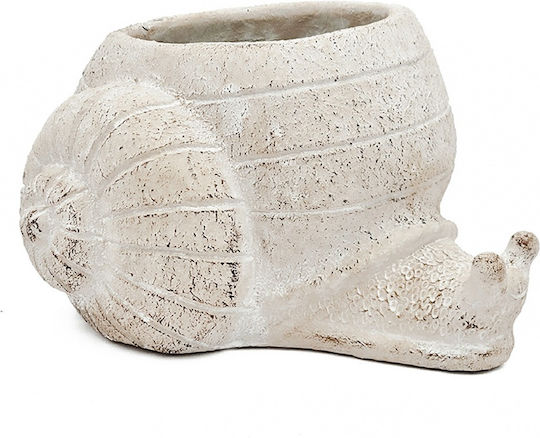 Artekko Cement Саксия Бетон Бежов 21x18x12εκ.