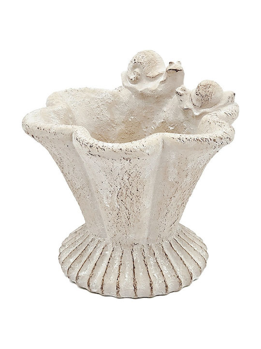 Artekko Cement Planter Concrete Beige 20x18.5x19cm.