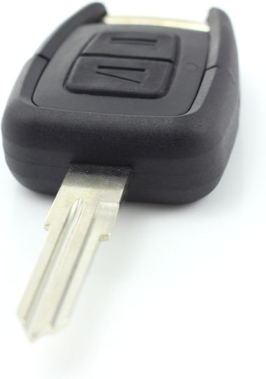 Opel 2-button Key Case Blade On Left