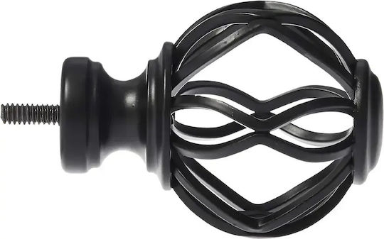 Amazon Basics Cortina de lemn se termină din Metal Negru 2buc Amazon Basics Cortina de lemn se termină din Metal Negru 2buc