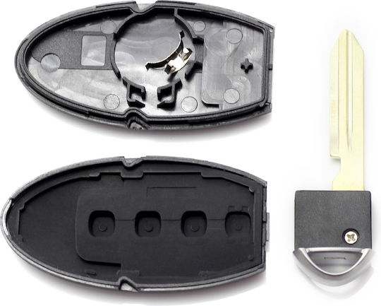 Nissan 3+1 Button Key Case