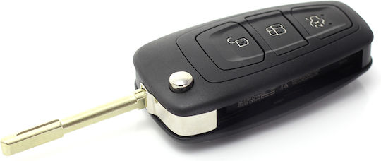 Husă Pentru Chei Auto Ford Cu 3 Butoane Flip