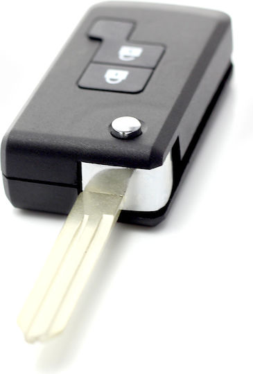Nissan 2+1 Button Folding Key Case Square Model Modified