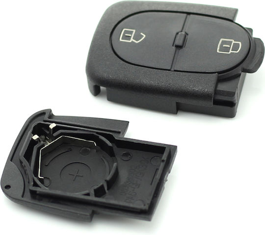 Husă Pentru Chei Auto Audi Cu 2 Butoane Baterie 2032 Carguard