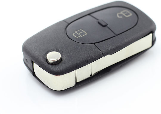 Alista Home Autoschlüssel Schutzhülle Für Audi Messerart Schlüssel 2 Tasten Batterie 1616 Carguard