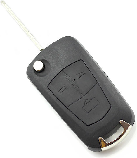 Husă Pentru Cheie Auto Opel Cu 3 Butoane Lama Dreaptă Flip