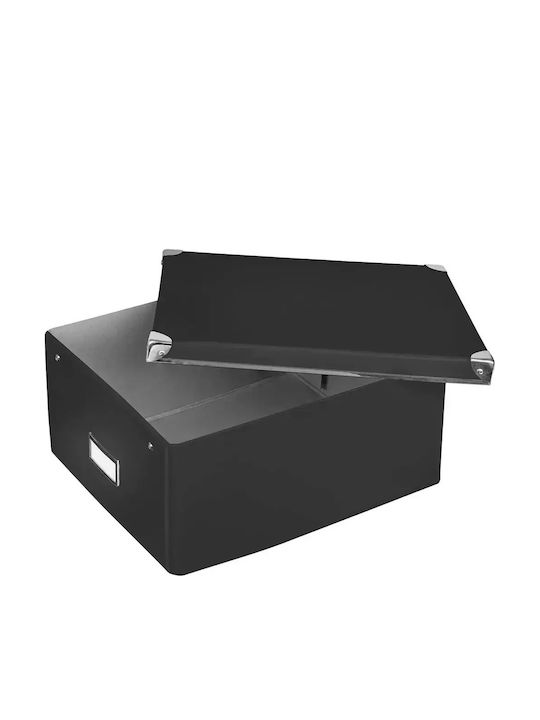 Idena Хартия Кутия за съхранение с капак Черен 35x28x17см 1бр