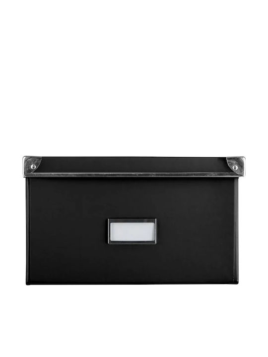 Idena Хартия Кутия за съхранение с капак Черен 35x28x17см 1бр