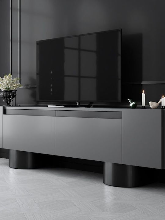 Телевизионно Мебелче Haven Антрацит М180xД30xВ50см