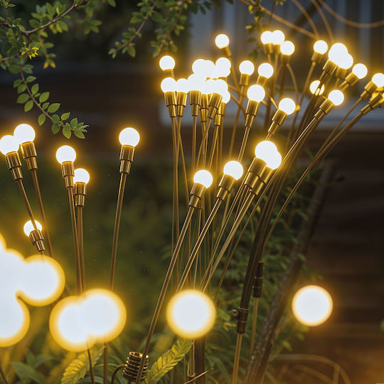 Solar Lamp Firefly 8 Warm White Leds 70 Cm