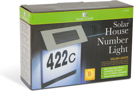 Edelstahl Hausnummer Led Beleuchtung Solarenergie