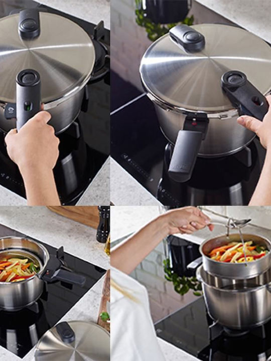 Fissler Vitaquick Premium Бързи готварски тенджери Set Quattro 8лт и 4лт