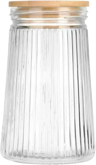 Vilde Vilde Allgemeine Verwendung Glas Transparentes Vasen mit Deckel 1000ml