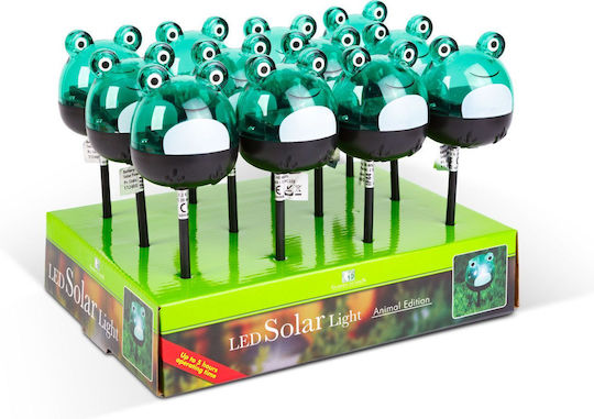 Led Solar Lamp Frog Cool White Green 150 X 50 X 50 Mm