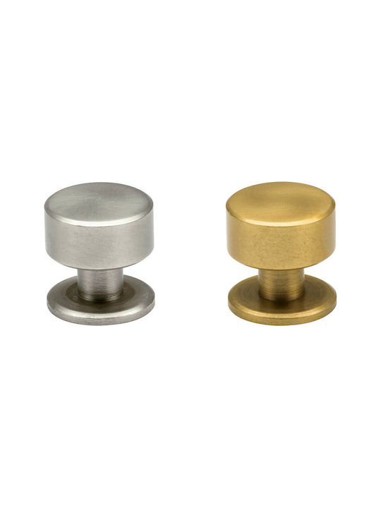 Viometale Knob Furniture made of Metallic in Silver Color D24mm 01.157 1pcs
