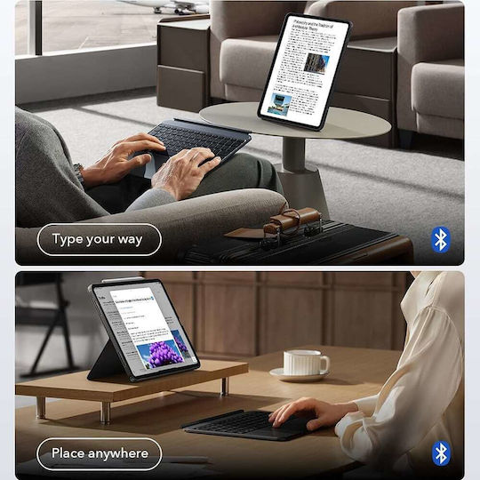 ESR Shift Magnetic Флип Капак с Клавиатура Сив (iPad Air 11" 2024/2025/2026)