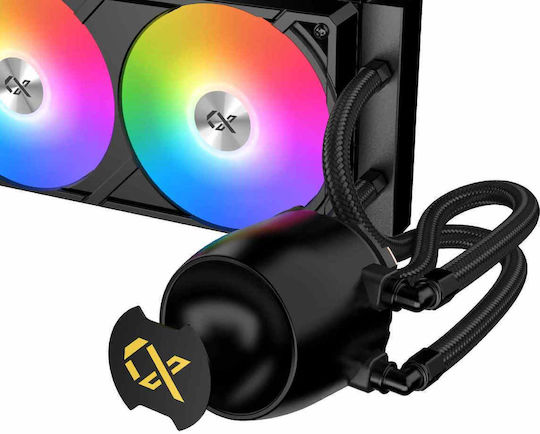 Xigmatek Connect Pro 360 Water Cooling System AIO CPU With 3 Fans 120mm And ARGB Lighting