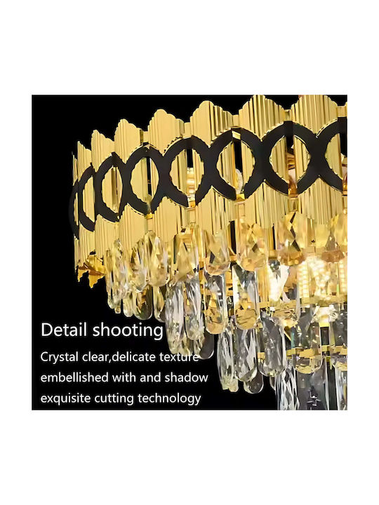 Alista Home Candelabru 8xE14 Ø49cm cu Cristale Auriu AT1CT-IM1P-HT2L-CC8942/500