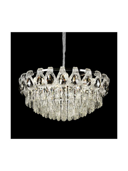 Alista Home Candelabru Ø49cm Cu Cristale Transparente Alista Home Candelabru Ø49cm Cu Cristale Transparente
