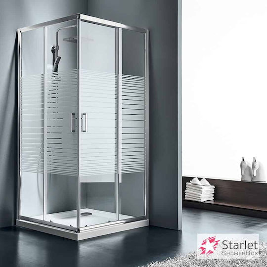 Starlet Γωνιακής Εισόδου Corner Entry Καμπίνα Ντουζιέρας με Συρόμενη Πόρτα 69x180cm Clear Glass Chrome Starlet Γωνιακής Εισόδου Corner Entry Καμπίνα Ντουζιέρας με Συρόμενη Πόρτα 69x180cm Clear Glass Chrome