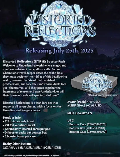 Grand Archive Tcg Distorted Reflections Ediția 1 Cutie Booster