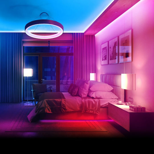 Alista Home Rezistent la apă Bandă LED 12V RGB Lumină 5m Tip SMD5050 cu Telecomandă