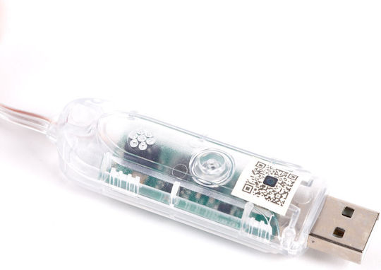 Alista Home Rezistent la apă Inteligent Bandă LED USB 5V RGBIC Lumină 5m cu Sursă de alimentare & Telecomandă