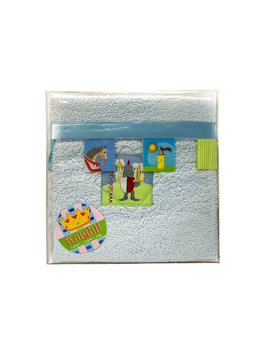 Label Label Hässe-Wickeltuch Hellblau 27x27cm.