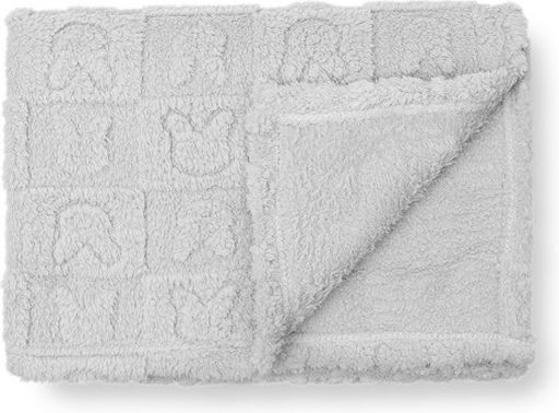 Interbaby Κουβέρτα Αγκαλιάς & Λίκνου Γκρι 80x110εκ.