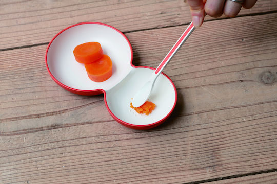 Bento Βox Σετ Φαγητού από Πλαστικό Γκρι 2τμχ