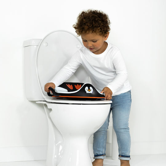 ProBaby Toddler Toilet Seat Little Trainer Seat with Handles Black