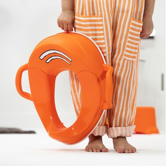 My Carry Potty Toddler Toilet Seat with Handles Orange