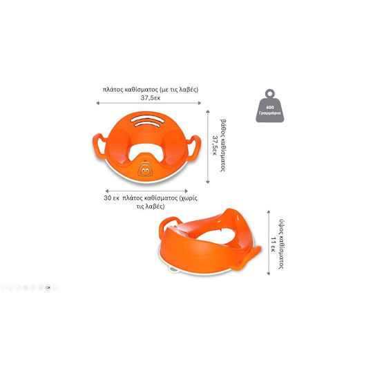 My Carry Potty Toddler Toilet Seat with Handles Orange
