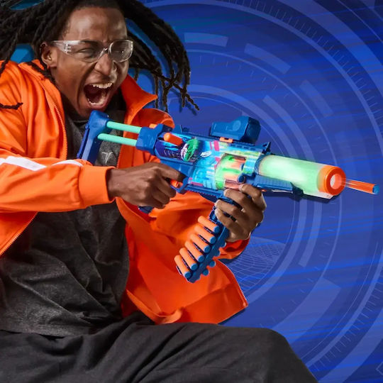 Nerf Lansator Load Out Cyberlight Ghost pentru 8+ Ani